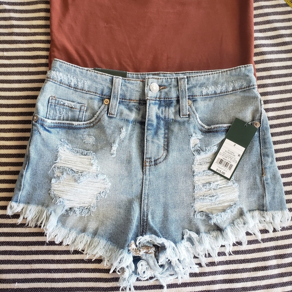 NWT High waisted cutoff shorts size 2